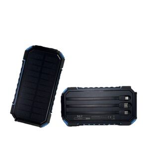 20000mAh Solar Power Bank - Waterproof Portable Charger w/ Flashlight
